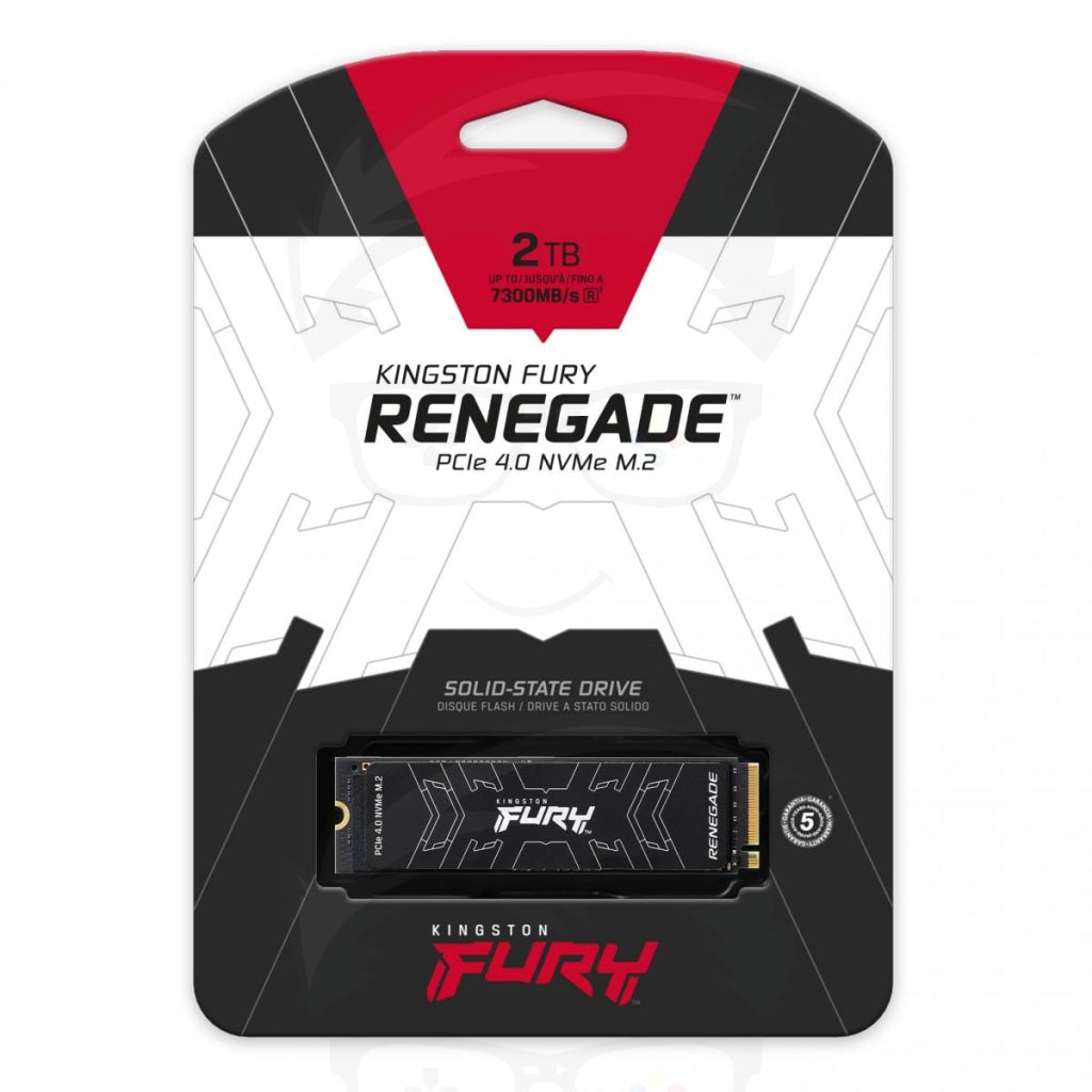 Kingston FURY Renegade 2TB PCIe 4.0 NVMe M.2 SSD up to 7,300MB/s Kingston FURY Renegade 2TB PCIe 4.0 NVMe M.2 SSD up to 7,300MB/s